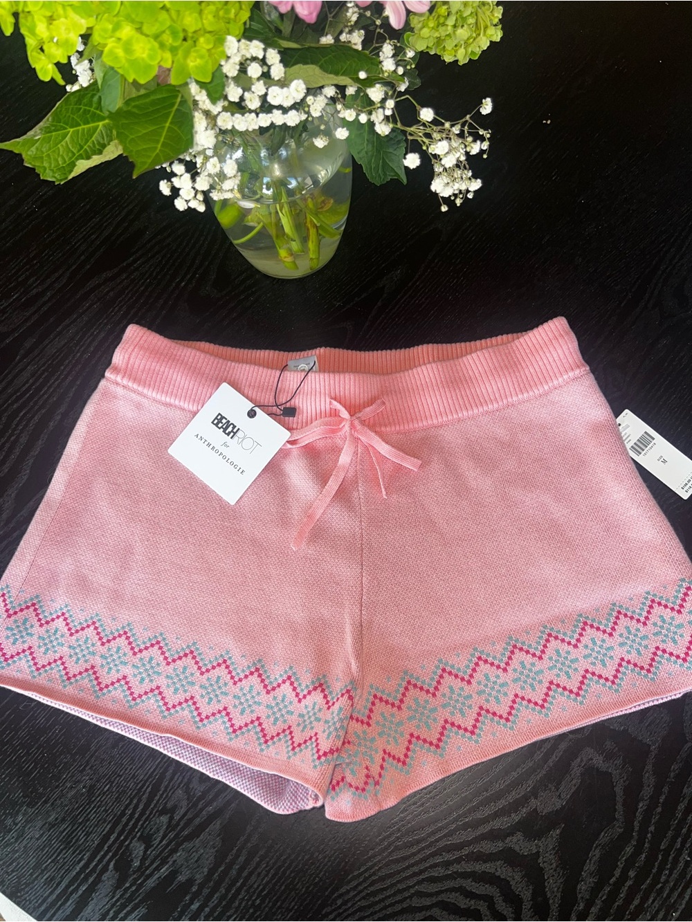 NWT Beach Riot Pink Knit cozy shorts